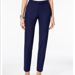 Anne Klein Straight Leg Pants (Navy)